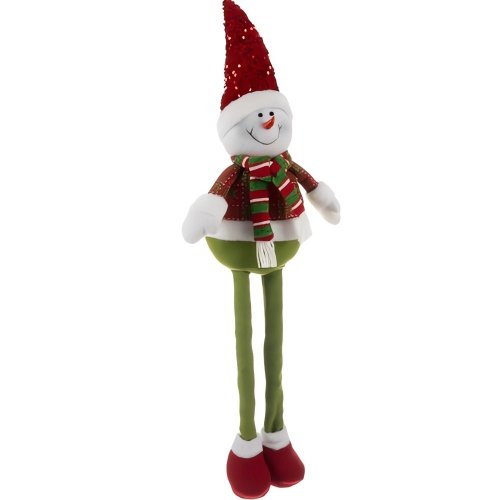 Ruhhy 22331 Vánoční dekorace sněhulák s teleskopickými nohami 95 cm 