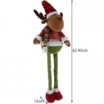 Ruhhy 22329 Vianočné dekorácie Sob s teleskopickými nohami 95 cm