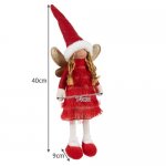 Ruhhy 22346 Vianočné dekorácie anjelik 40 cm červená