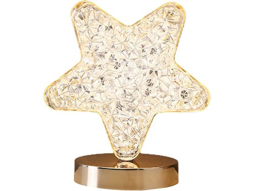Verk 12311 Krištáľová LED stolná lampa, RGB, hviezda