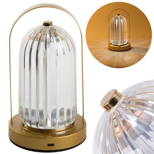Verk 12310 LED Stolní lampa 21 cm, zlatá