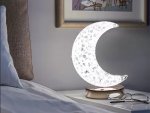 Verk 12312 Křišťálová LED stolní lampa, RGB, měsíc