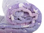 Verk 24307 Fleecová deka s rukávy hvězdy svítící fialová