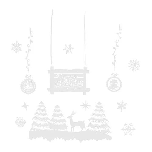 Ruhhy 22253 Vianočné nálepky na okno - Merry Christmas
