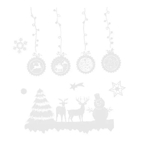 Ruhhy 22253 Vianočné nálepky na okno - Merry Christmas