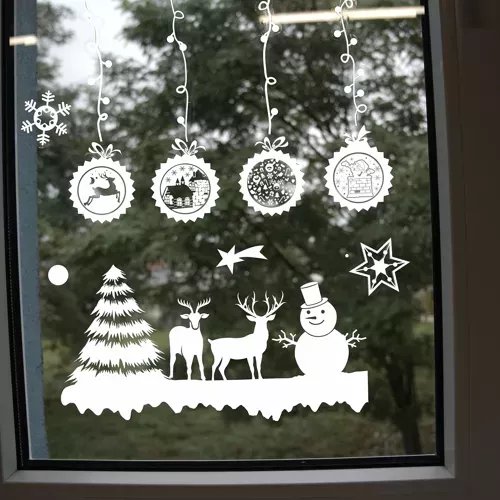 Ruhhy 22253 Vianočné nálepky na okno - Merry Christmas