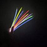 Kruzzel 22889 Svietiace náramky Lightstick 100 ks farebné