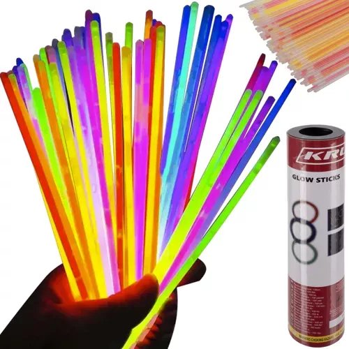 Kruzzel 22889 Svietiace náramky Lightstick 100 ks farebné