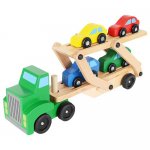 Kruzzel 22698 Ťahač s návesom na prepravu áut 32 cm