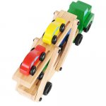 Kruzzel 22698 Ťahač s návesom na prepravu áut 32 cm