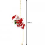Ruhhy 22502 Vánoční dekorace Santa Claus na laně, 100 cm