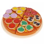 Kruzzel 22471 Drevená krájacia pizza PIZZA 21cm
