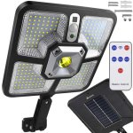 Izoxis 22736 Pouliční osvětlení solární 220 LED COB, IP65, 8 W, černé