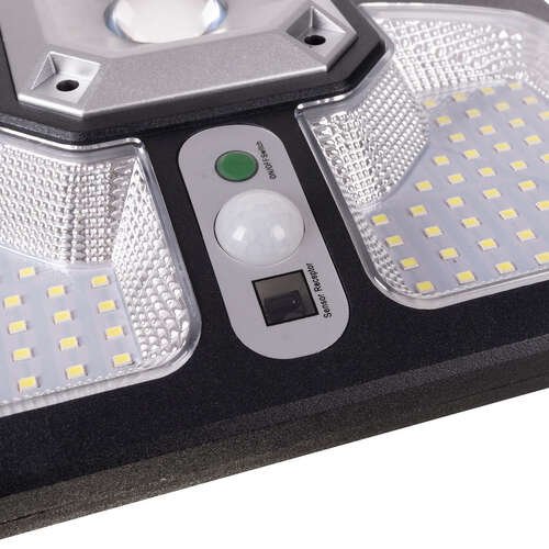 Izoxis 22736 Pouliční osvětlení solární 220 LED COB, IP65, 8 W, černé