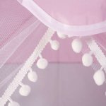 Kruzzel 22653 Dětský stan - holčičí se světýlky růžový