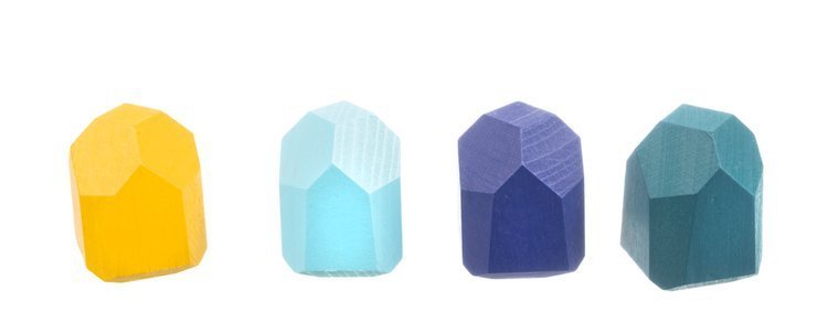 Kruzzel 22475 Kreativní balanční kameny dřevěné 16 ks