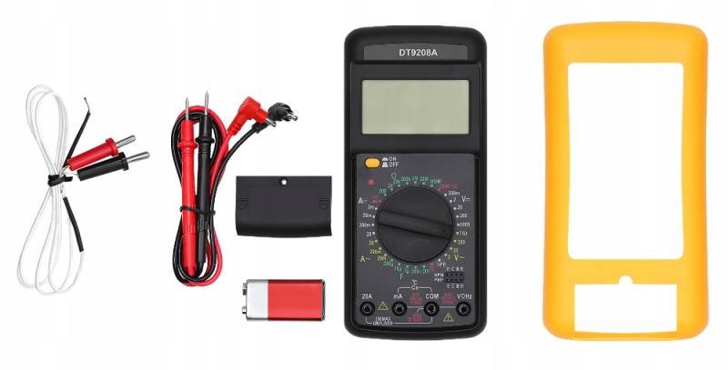 ISO Digitálny multimeter DT9208A, 1000V, 10A