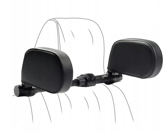 Pronett XJ4261 Ergonomická opierka hlavy a krku do auta čierna
