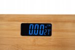 Ruhhy 22522 Digitálna osobná váha 180 kg bambus