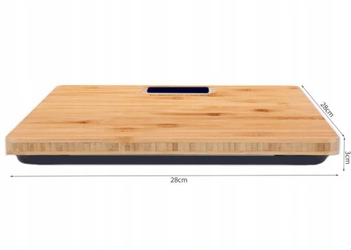 Ruhhy 22522 Digitálna osobná váha 180 kg bambus