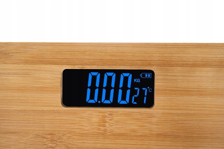 Ruhhy 22522 Digitálna osobná váha 180 kg bambus