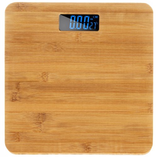 Ruhhy 22522 Digitální osobní váha 180 kg bambus