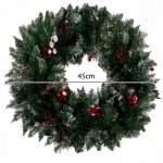 Ruhhy 22302 Vánoční věnec s ozdobami XL, 45 cm
