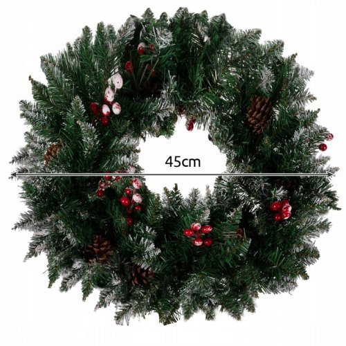Ruhhy 22302 Vánoční věnec s ozdobami XL, 45 cm
