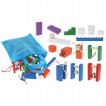 Kruzzel 22914 Drevené domino farebné 360 ks