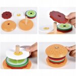 Kruzzel 22673 Detský drevený hamburger