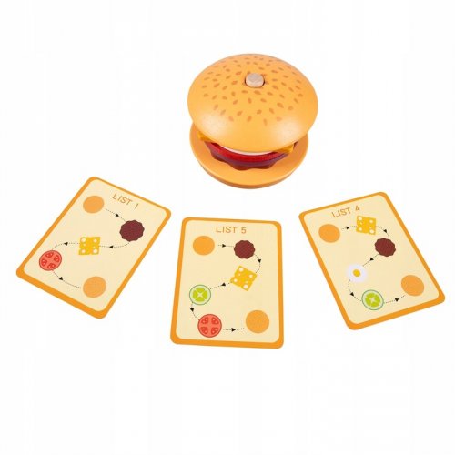 Kruzzel 22673 Detský drevený hamburger