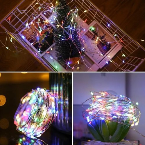 Foxter XT2696 Světelný řetěz na baterie 100 LED multikolor