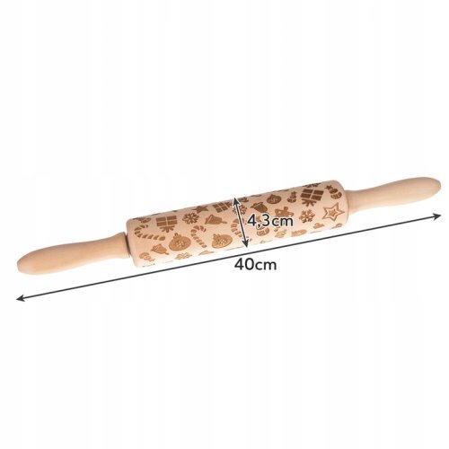 Ruhhy 22039 Váleček na těsto se vzorem - Vánoce