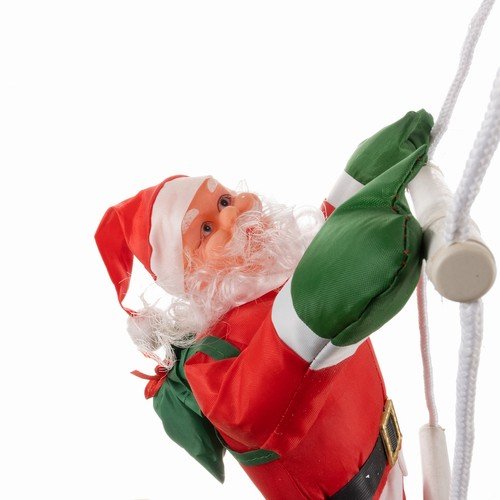 Ruhhy 22519 Vánoční dekorace Santa Claus na žebříku 120 cm
