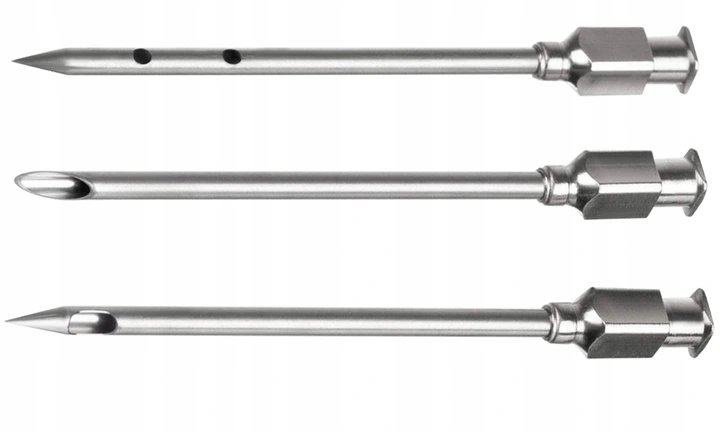 Ruhhy 23055 Praktická striekačka na mäso, 3 x ihla