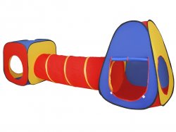 Kruzzel 22523 Dětský stan 3 v 1, barevný