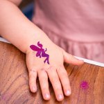 Kruzzel 22890 Sada na trblietavé tetovanie so šablónami