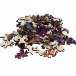 Kruzzel 22878 Drevené puzzle mačka 130 dielov, 38 x 24 cm