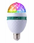 GGV LED Disko žiarovka E27 3W RGB + redukcia