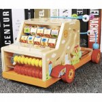 Kruzzel 22652 Drevené auto s počítadlom