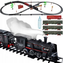 Kruzzel 22420 Velká vláčkodráha s parní lokomotivou