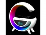 GGV Multifunkčná RGB Múdra LED nočná lampa s 15W QI nabíjačkou a Bluetooth reproduktorom