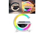 GGV Multifunkční RGB Chytrá LED noční lampa s 15W QI nabíječkou a Bluetooth reproduktorem