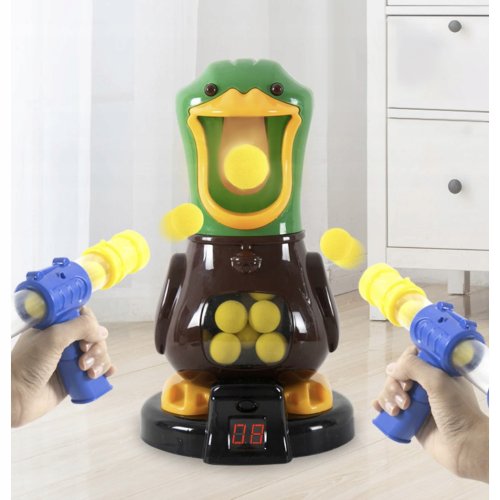 Kruzzel 22959 Hra pištoľ s penovými loptičkami Duck Hunt