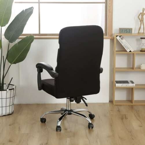 Malatec 22887 Elastický potah na kancelářskou židli černá
