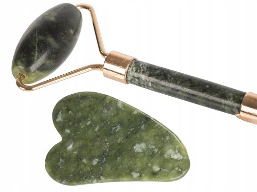 Verk 24367 Masážny valček na tvár Jade Roller zelený