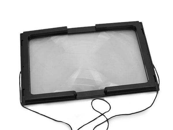 Pronett XJ3496 Čtecí lupa LED A4, zvětšení 3x, 2x AAA