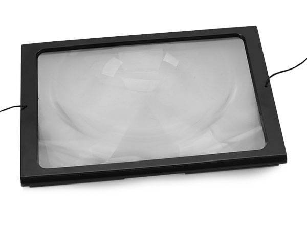 Pronett XJ3496 Čtecí lupa LED A4, zvětšení 3x, 2x AAA