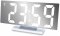 Pronett XJ3821 Multifunkčné zrkadlové hodiny s budíkom a teplomerom bielej