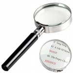 Pronett XJ4773 Čtenářská lupa 60 mm, zvětšení 3 x kov